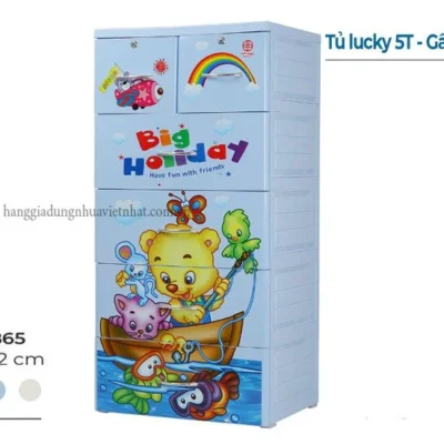 TỦ LUCKY 5T - GẤU CÂU CÁ