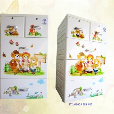 TỦ LUCKY 4T - GẤU VÀNG