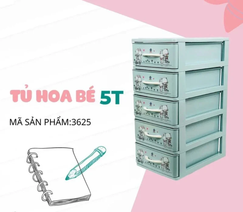 TỦ HOA BÉ 5T