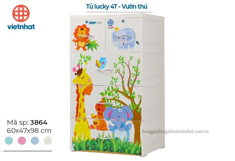 Tủ lucky 4T - Vườn thú