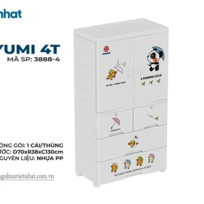 Tủ cánh to Yumi 4T 3888 -4