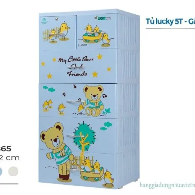 tủ Lucky 5T - gấu Kéo Gà