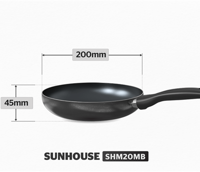 CHẢO NHÔM CHỐNG DÍNH ĐÁY TỪ SUNHOUSE SHM20MB